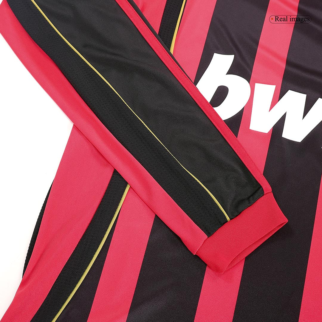 RONALDO #99 AC Milan Home Retro Long Sleeve Soccer Jersey 2006/07