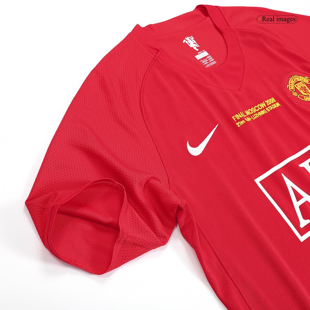 Retro Jersey ROONEY #10 Manchester United Retro Jersey Home Soccer Shirt 2007/08 - UCL Final