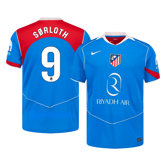 SØRLOTH #9 Atletico Madrid Third Away Soccer Jersey 2025/26