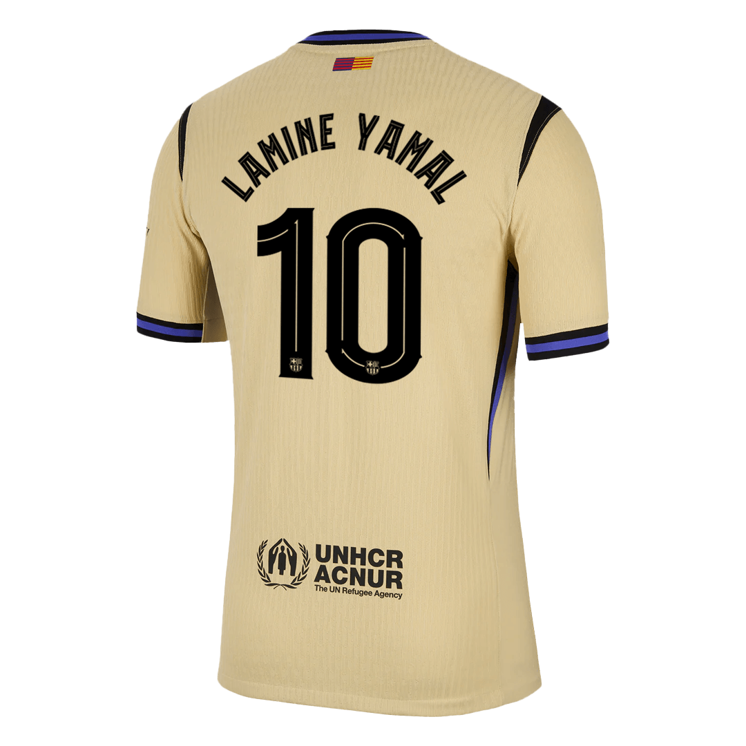 LAMINE YAMAL #10 Barcelona Away Authentic Soccer Jersey 2025/26 - UCL
