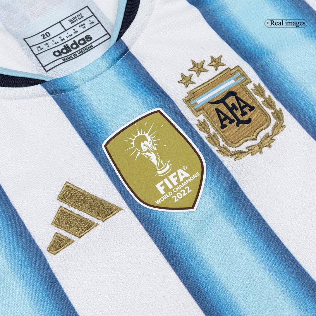 J.ÁLVAREZ #9 Argentina Home World Cup Kids Soccer Jerseys Kit 2026