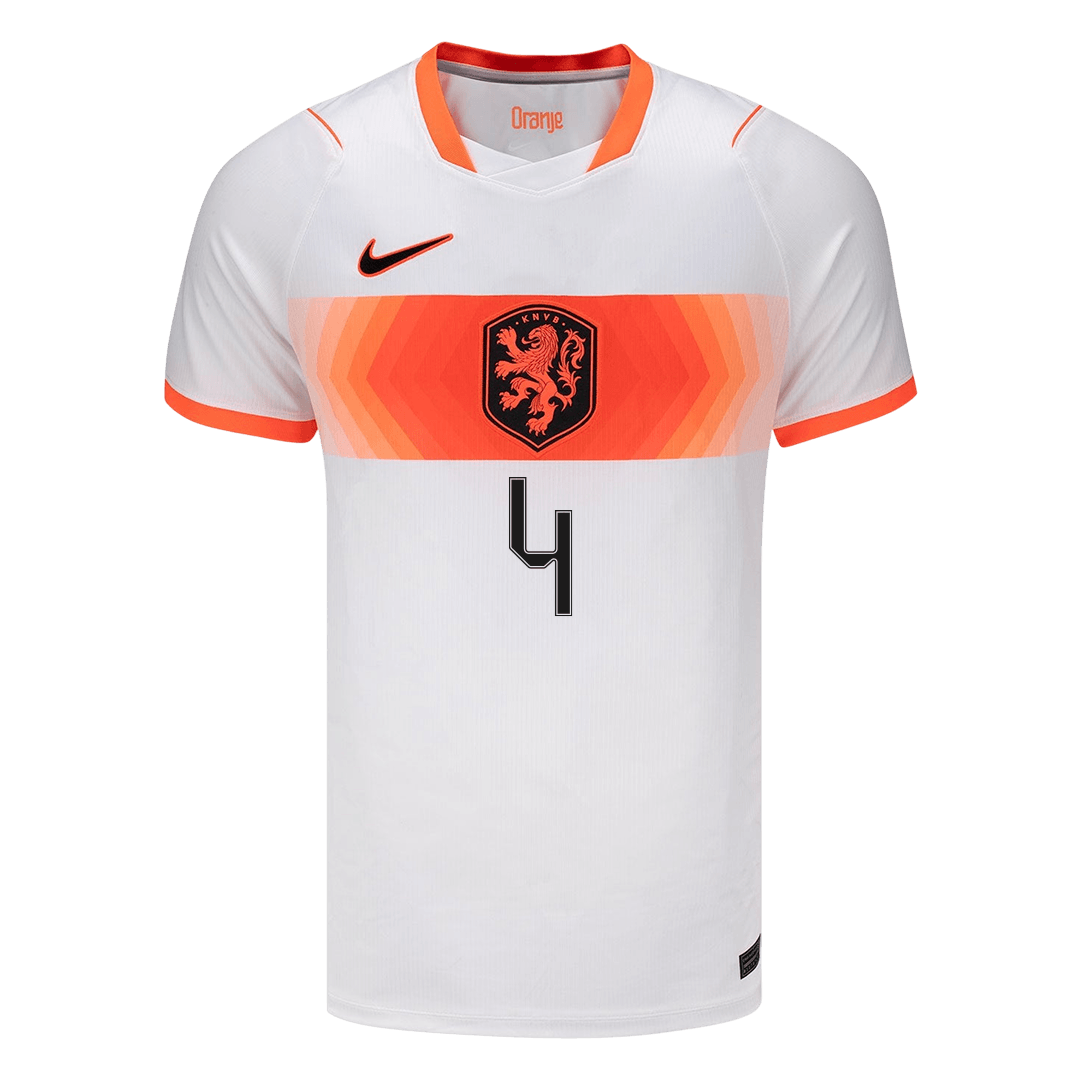 VIRGIL #4 Netherlands Away Soccer Jersey World Cup 2026