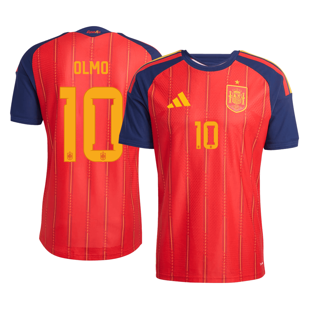 OLMO #10 Spain Home Player Version Jersey World Cup 2026