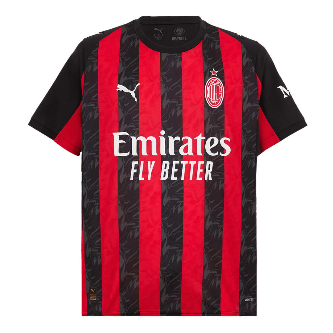 PULISIC #11 AC Milan Home Soccer Jersey 2025/26 Red&Black